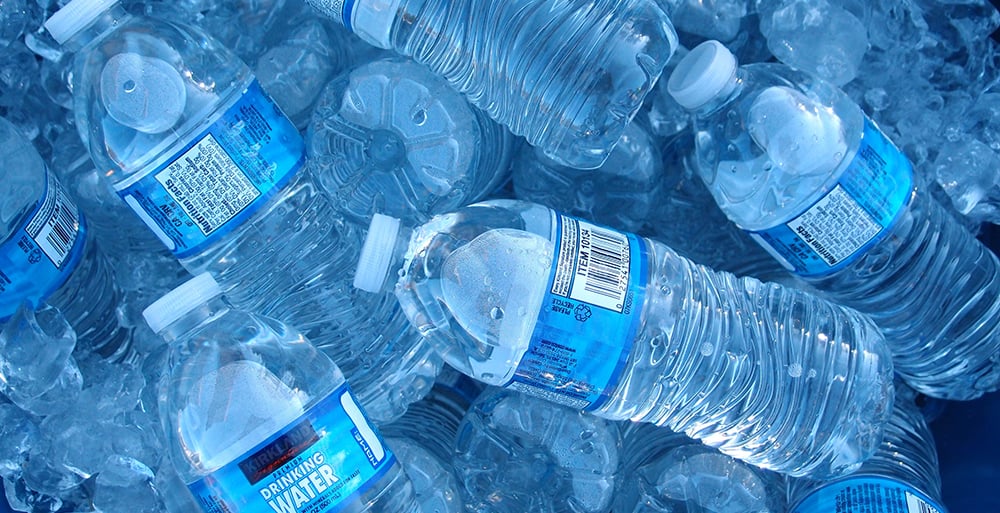 Bottled Water After Learning 1 Liter Contains a Quarter of a Million Pieces of Plastic